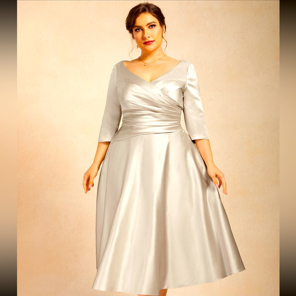 Satin Mother of Bride Dress 💕💕
